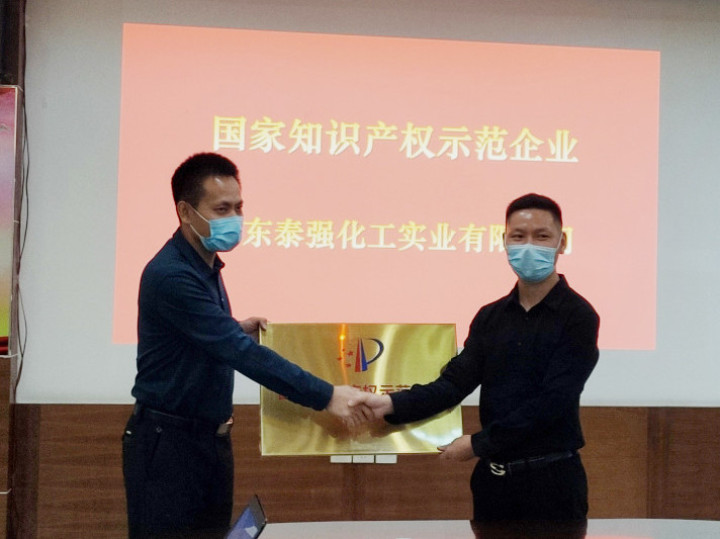 清远市实现历史零的突破!泰强化工获“国家知识产权示范企业”称号(图3) 清远市实现历史零的突破!泰强化工获“国家知识产权示范企业”称号(图3)